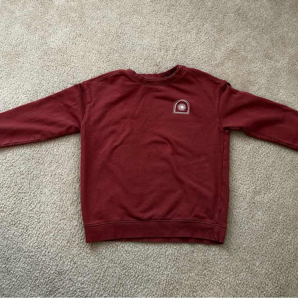 Goodfellow & Co Red Crewneck Sweater with Classic Style